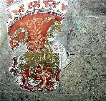5 Esztergom oroszlán-freskó 1185 körül